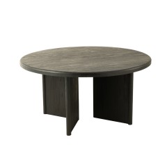 DINING TABLE ROUND BLACK TEAKWOOD 150 